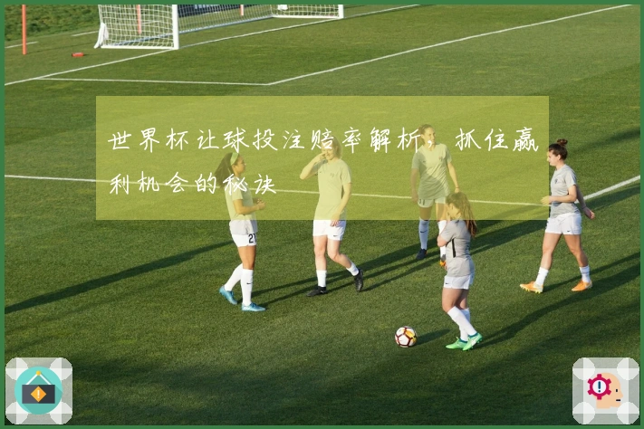 世界杯让球投注赔率解析，抓住赢利机会的秘诀